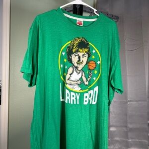 Green Larry Bird Kids T-Shirt